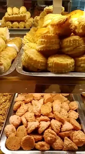 Trays of baked patties and savoury bakes at Freshco